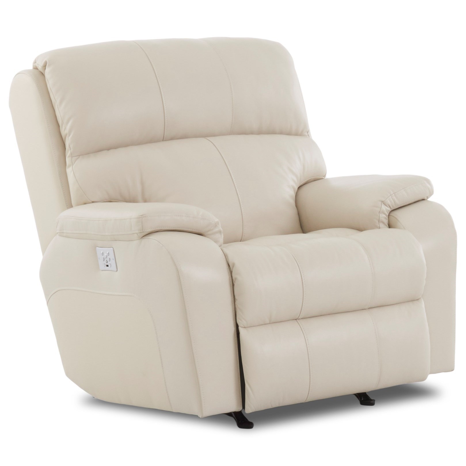 Klaussner Averett Casual Power Recliner with Power Head & Lumbar and